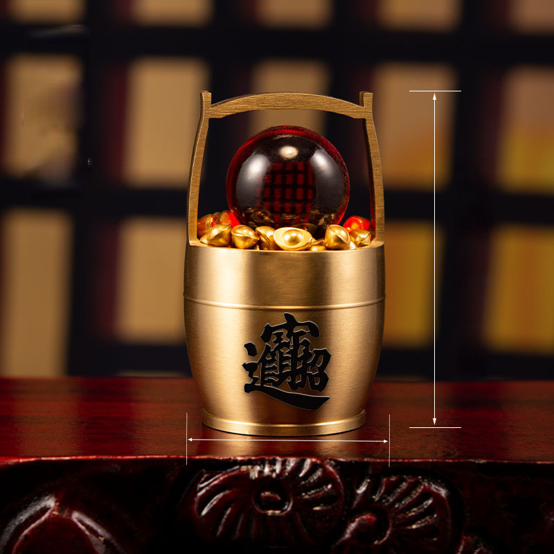 【招財納福】聚寶盆小元寶擺件