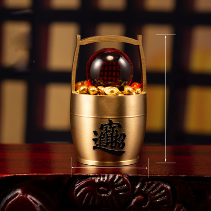 【招財納福】聚寶盆小元寶擺件