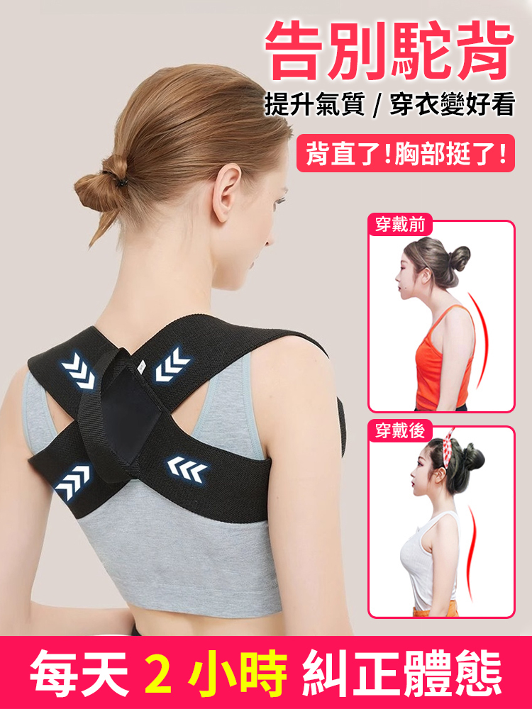 【明星體態秘密】全新駝背矯正帶