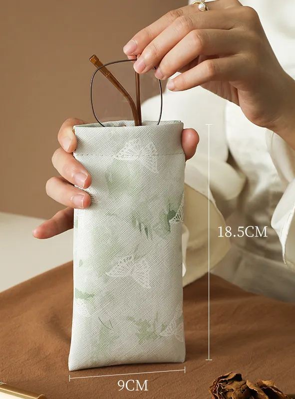 印花彈片眼鏡收納包