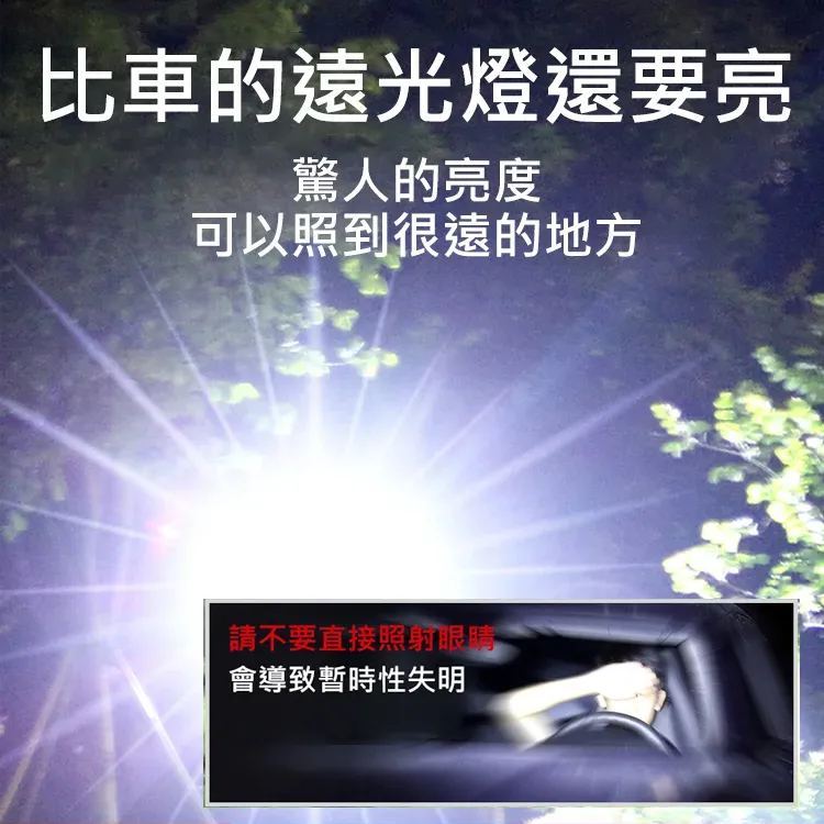 爆亮遠射P50變焦強光手電筒