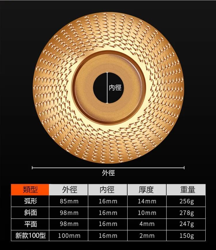 木工打磨塑型角磨機刀頭