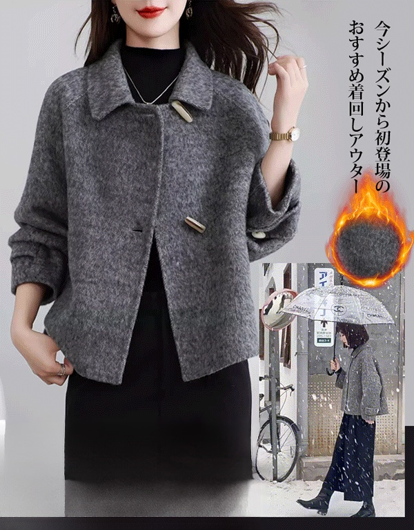 ショート丈ウールコート【耐寒性-30℃、10年着用しても破れない】
