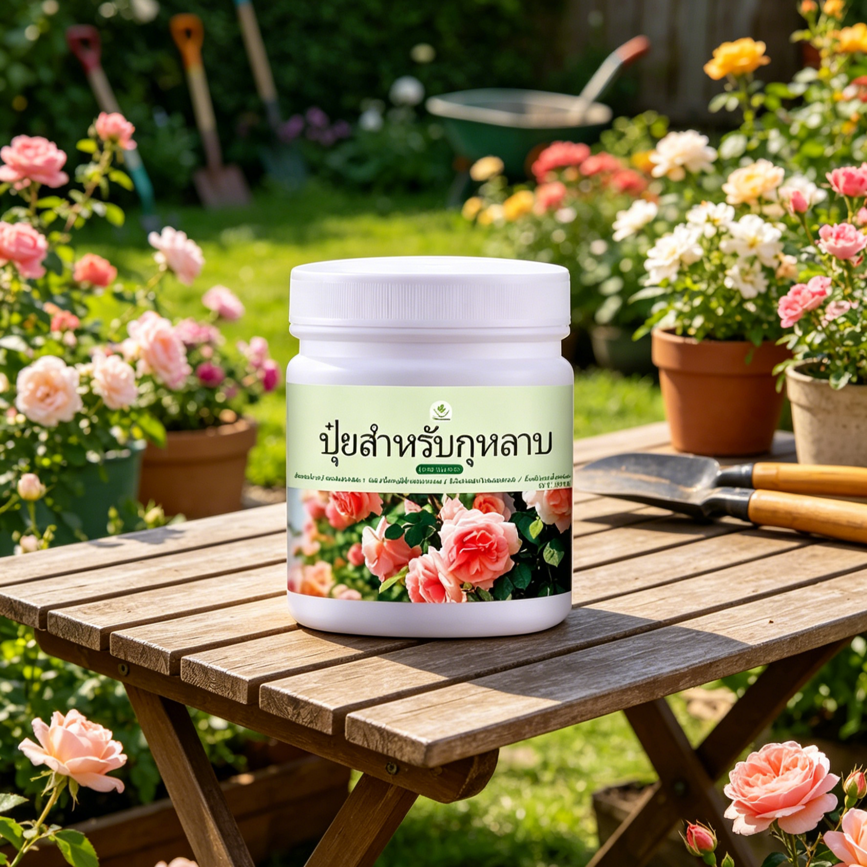 ปุ๋ยเร่งดอก สูตรเข้มข้น บำรุงดอกใหญ่ สีสด ขั้วเหนียว สำหรับกุหลาบ กล้วยไม้ และไม้ดอกทุกชนิด