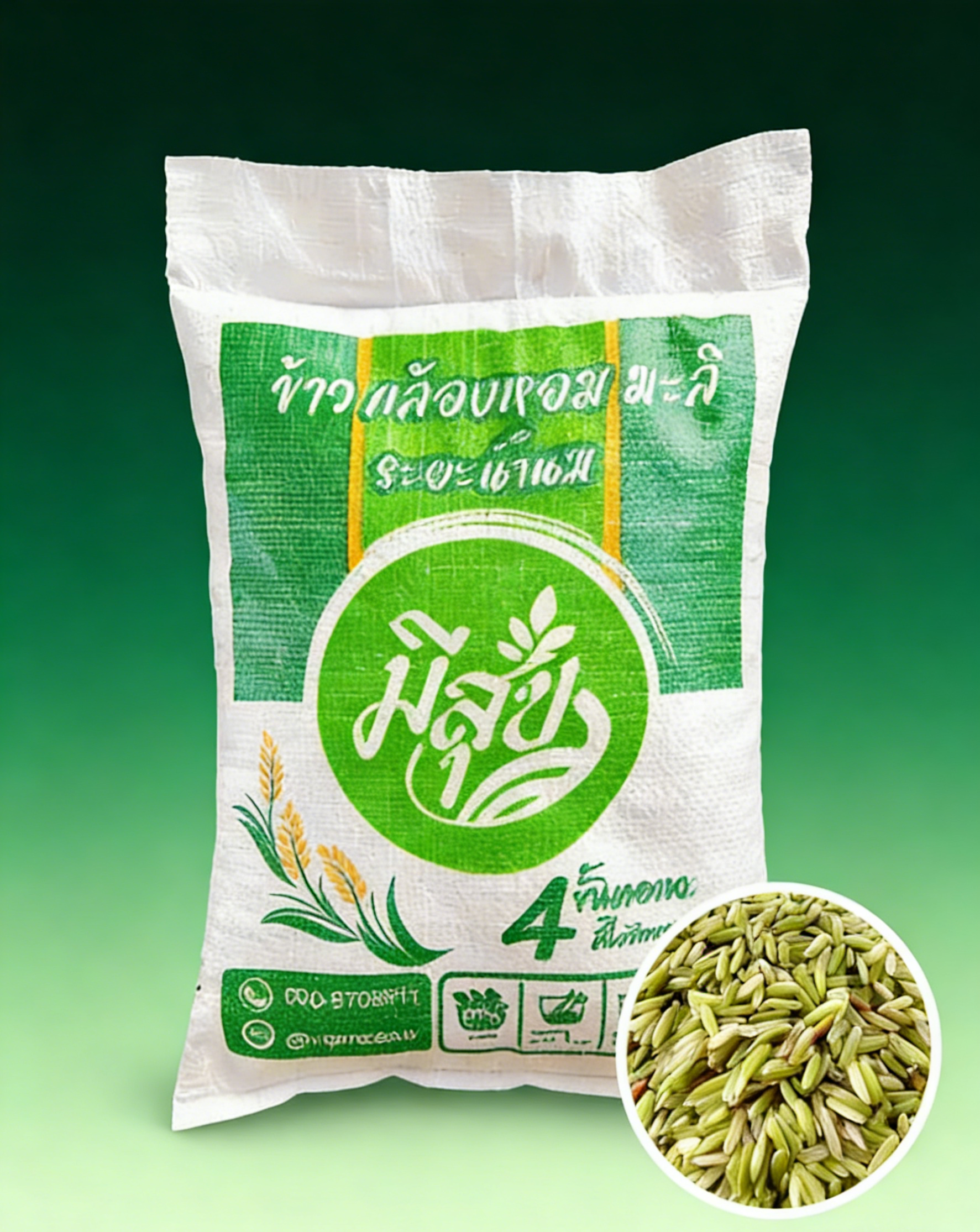 ข้าวกล้องหอมมะลิเมล็ดยาว (ระยะน้ำนม) - นุ่มละมุน เคี้ยวหนึบ หอมฟุ้ง ดีต่อสุขภาพ