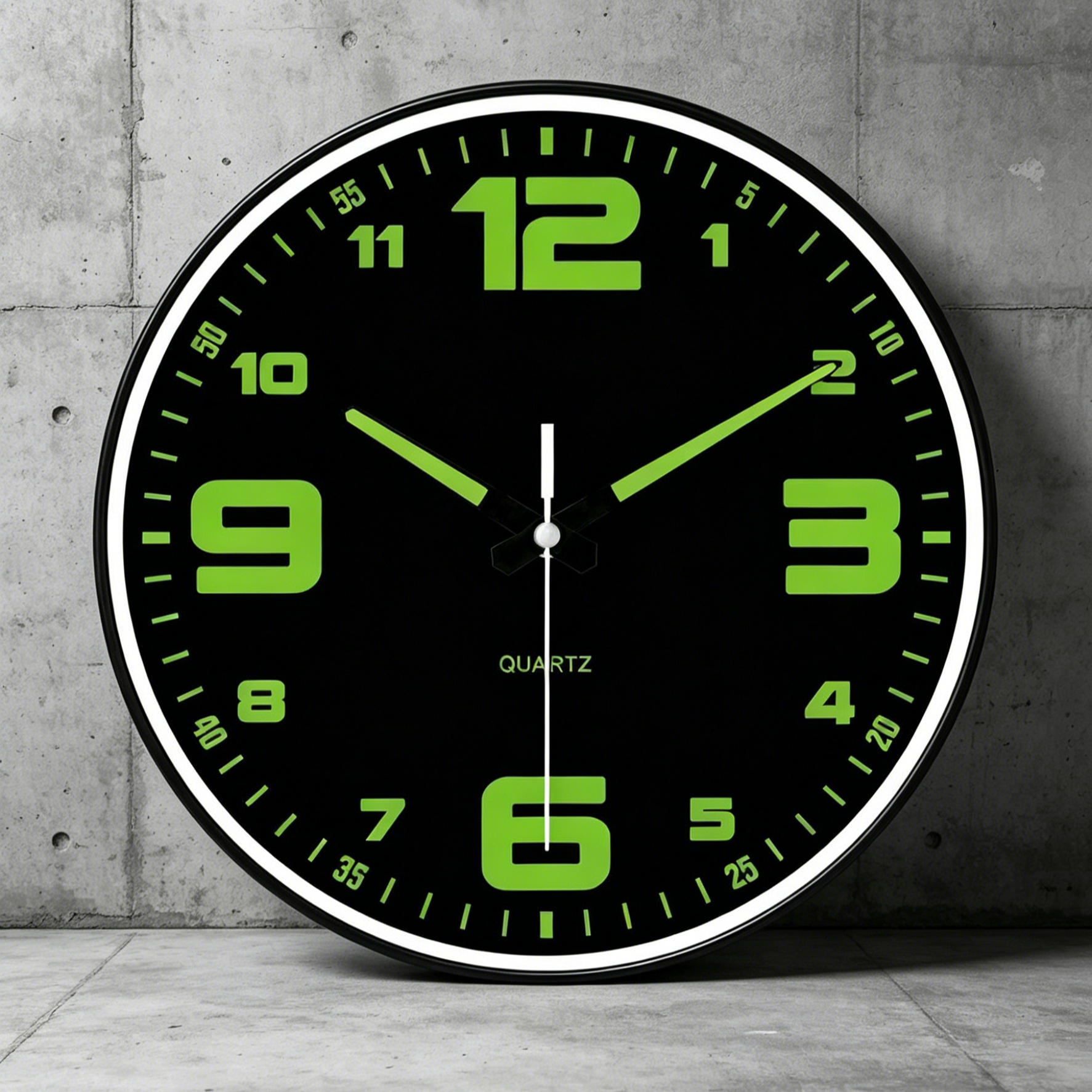 นาฬิกาแขวนผนัง 8 นิ้ว รุ่นเงียบพิเศษ | มีพรายน้ำสว่างกลางคืน | ดีไซน์มินิมอล ไม่รบกวนการนอน