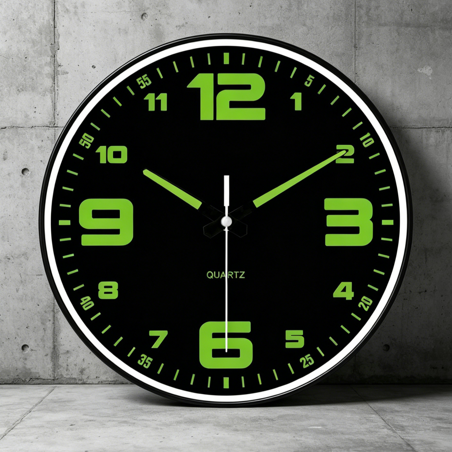 นาฬิกาแขวนผนัง 8 นิ้ว รุ่นเงียบพิเศษ | มีพรายน้ำสว่างกลางคืน | ดีไซน์มินิมอล ไม่รบกวนการนอน