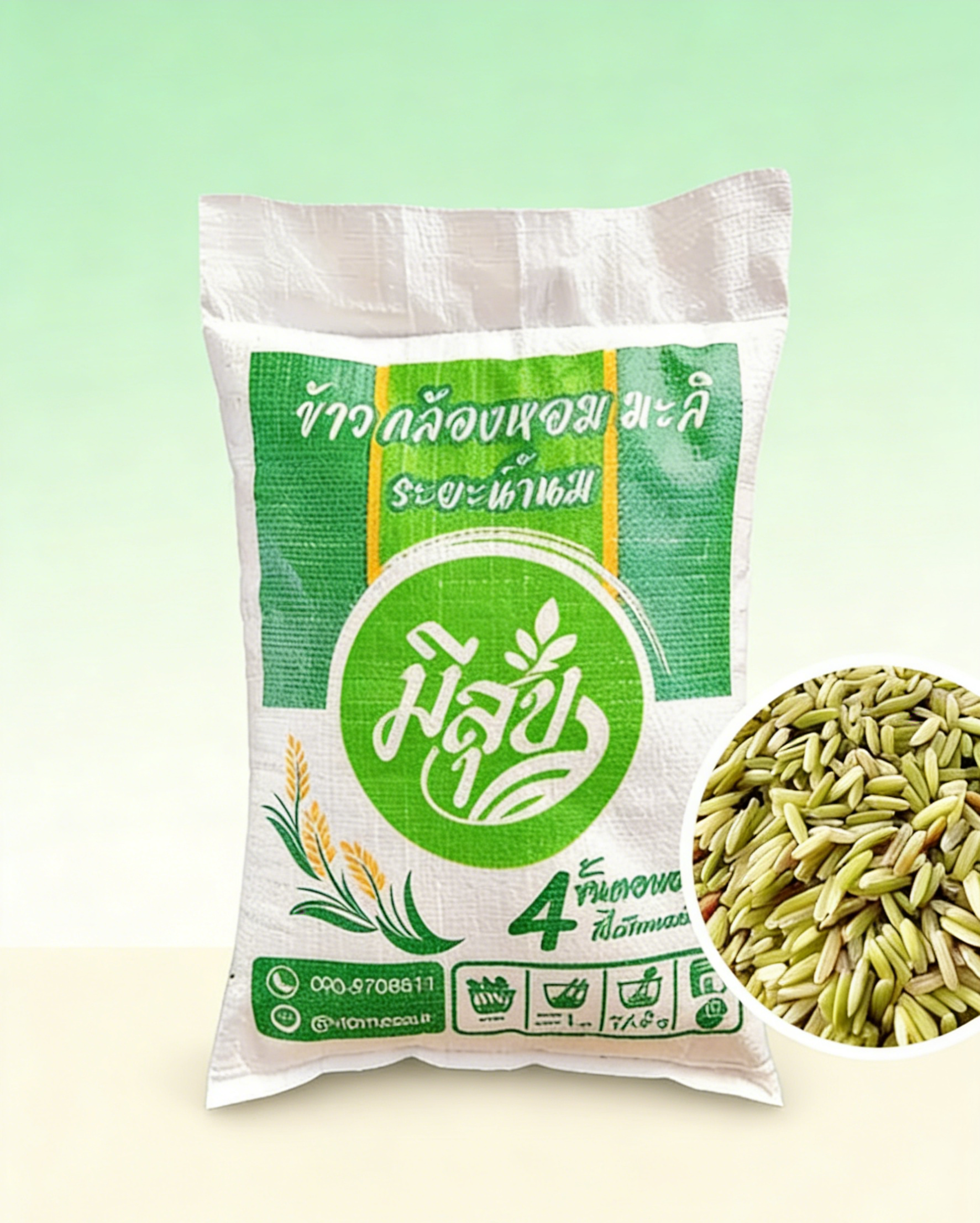 ข้าวกล้องหอมมะลิเมล็ดยาว (ระยะน้ำนม) - นุ่มละมุน เคี้ยวหนึบ หอมฟุ้ง ดีต่อสุขภาพ