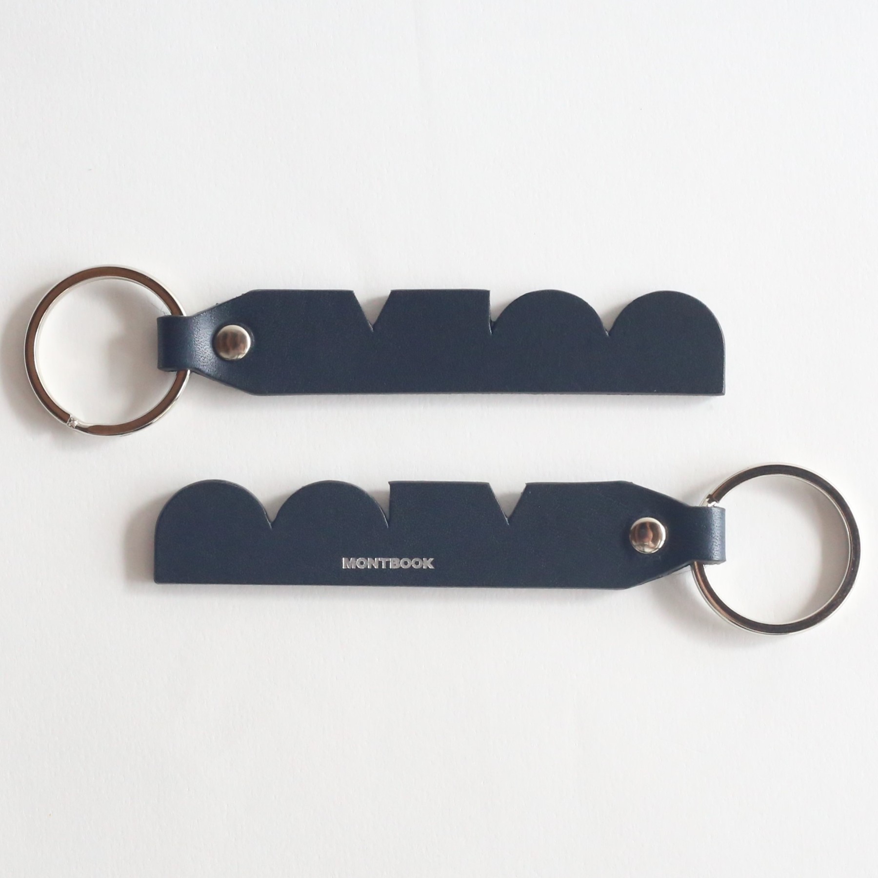 Montbook Logo Key Holder navy blue