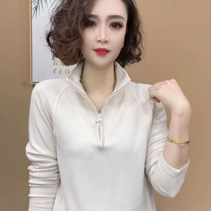 螺紋雙面德絨打底衫女💖3秒速熱，時尚百搭遮肉顯瘦