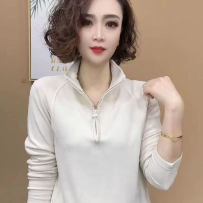 螺紋雙面德絨打底衫女💖3秒速熱，時尚百搭遮肉顯瘦