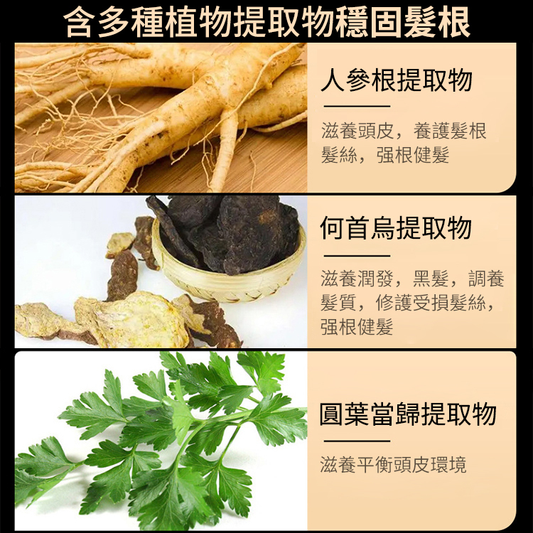 何首烏防脫髮洗黑育髮洗髮乳（植物滋潤型）