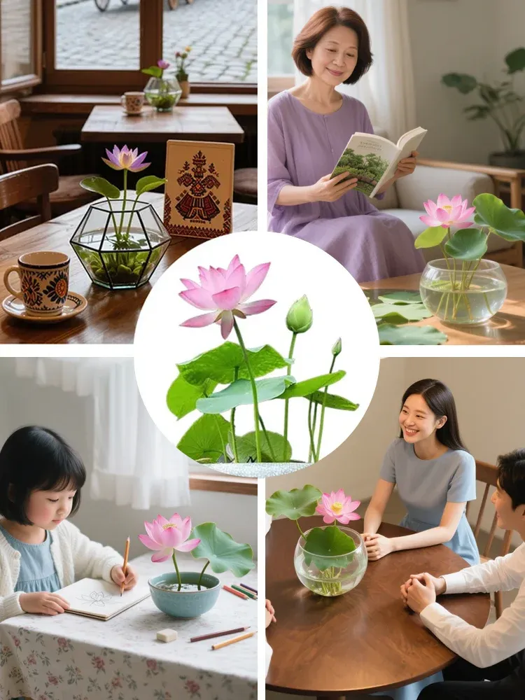 【轉運招財】觀賞水培碗蓮