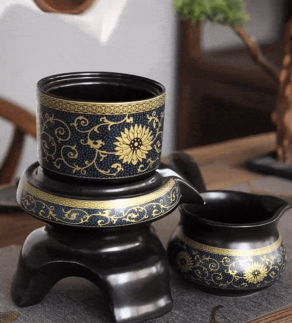 懶人石墨自動茶具套裝
