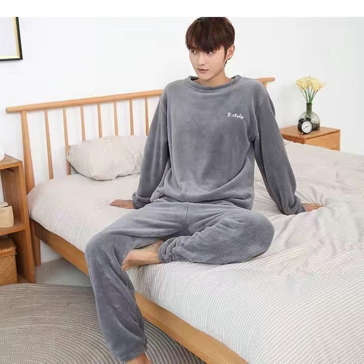加厚升級男女同款珊瑚絨睡衣