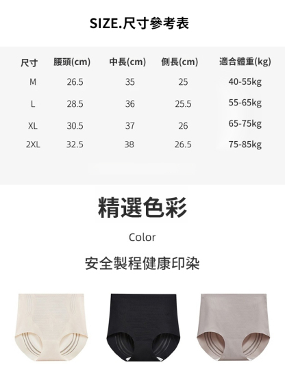 【穿上腰就一尺八】高腰液態抗菌收腹內褲
