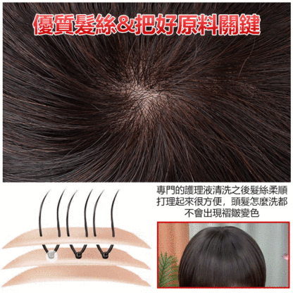 逼真減齡假髮