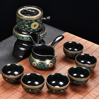 懶人石墨自動茶具套裝