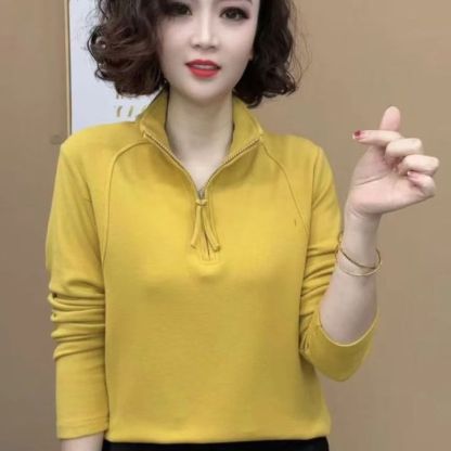 螺紋雙面德絨打底衫女💖3秒速熱，時尚百搭遮肉顯瘦
