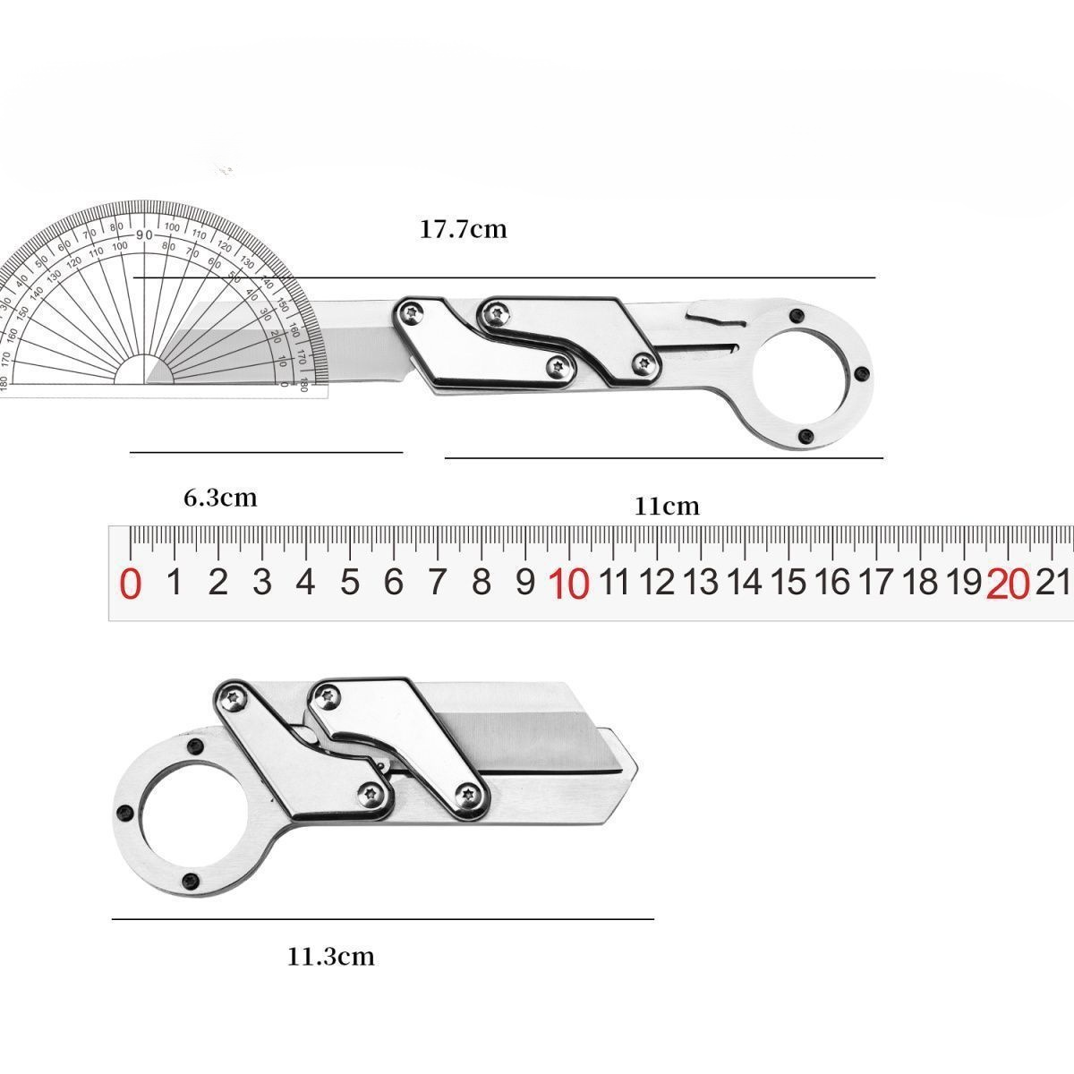 【台灣刀具協會推薦】四不像機械解壓玩具，不鏽鋼刀刃鋒利耐用，小巧可掛鑰匙扣，隨身攜帶超方便