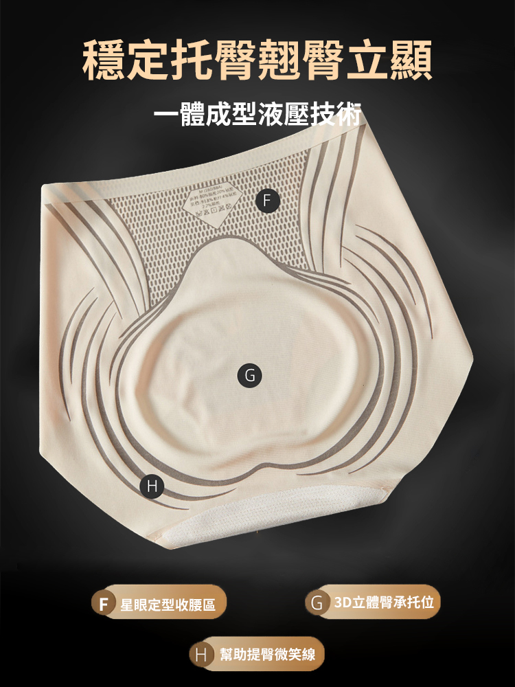 【穿上腰就一尺八】高腰液態抗菌收腹內褲
