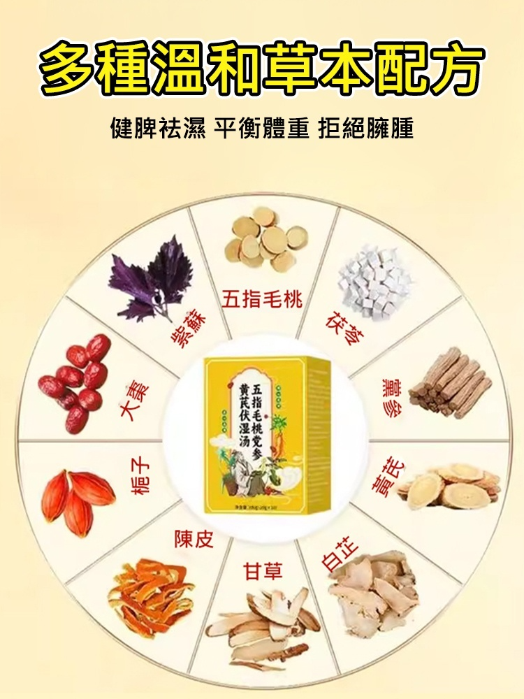 【祛濕止汗】五指毛桃黨參黃耆伏濕湯