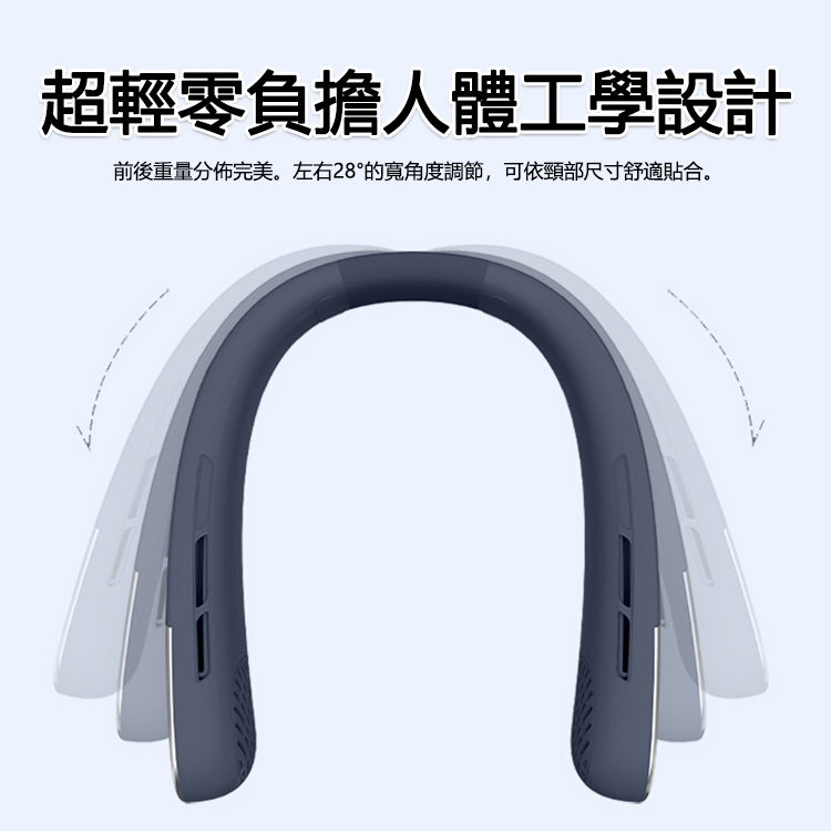 【十秒止汗】無葉100檔掛脖風扇