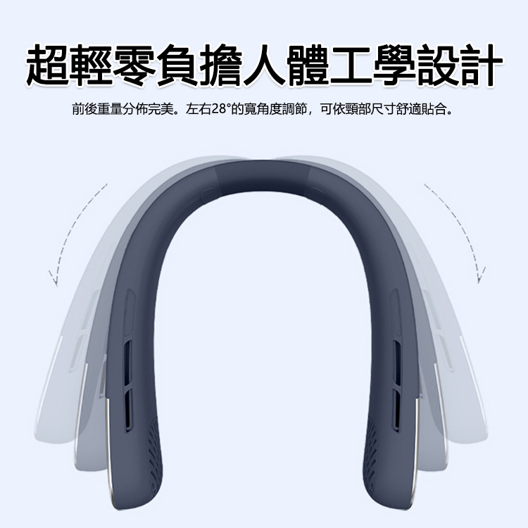 【十秒止汗】無葉100檔掛脖風扇