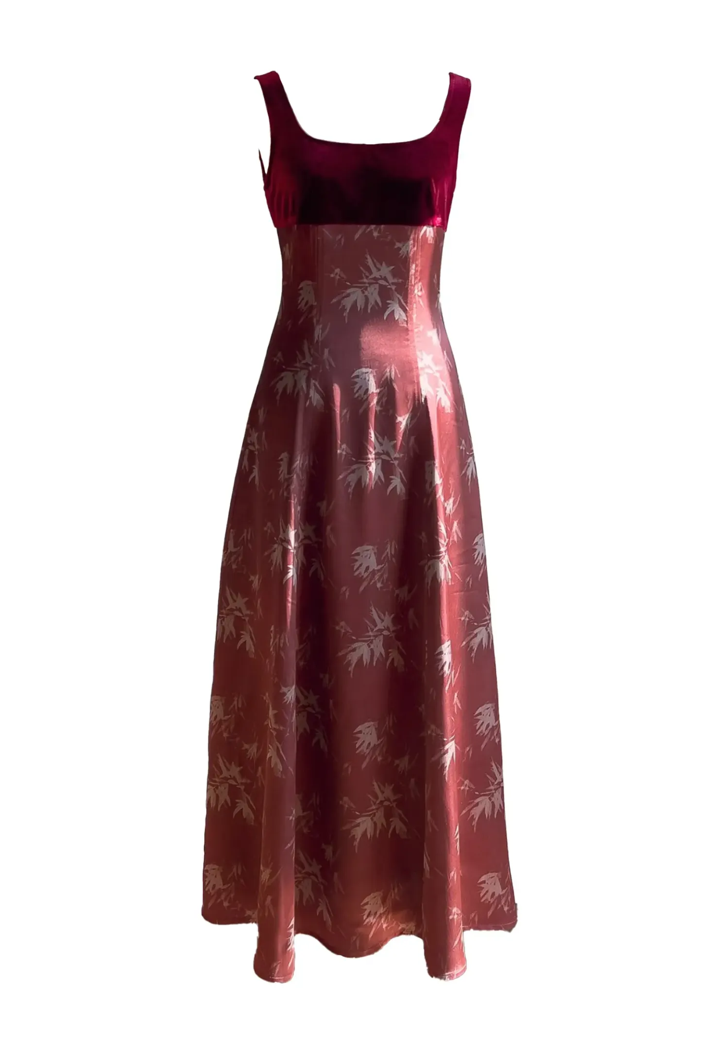 Modesty Wine Red Slip Dress