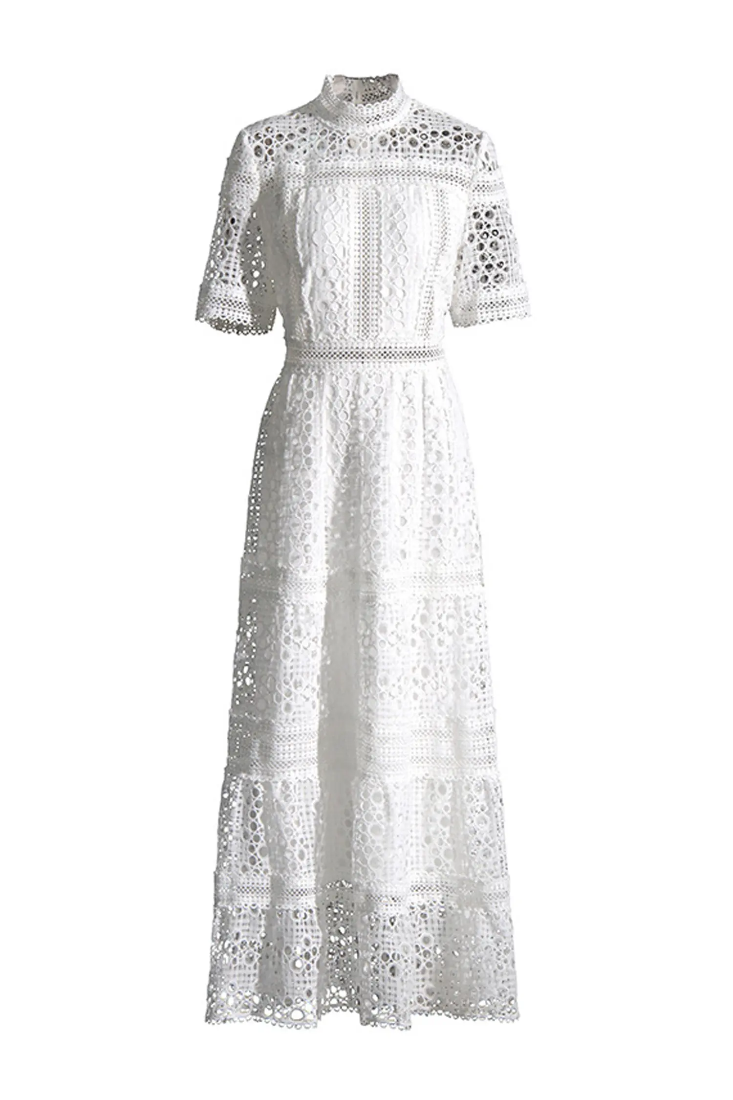 Dodd White Hollow Maxi Dress