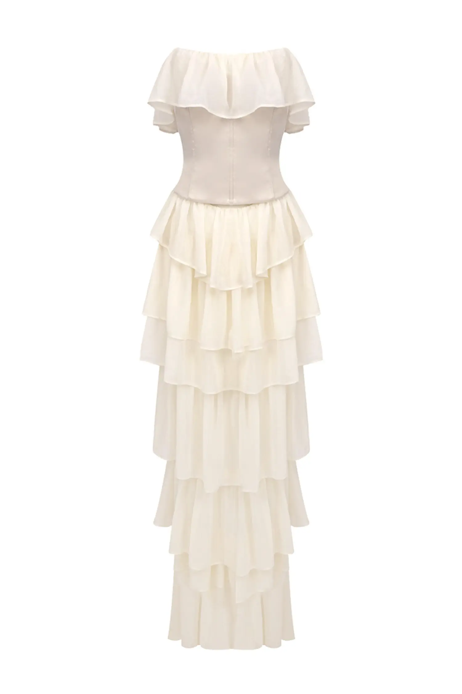Thorndike Apricot Off Shoulder Dress 