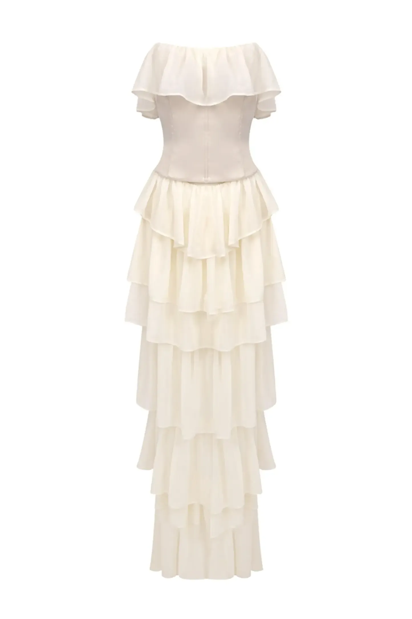 Thorndike Apricot Off Shoulder Dress