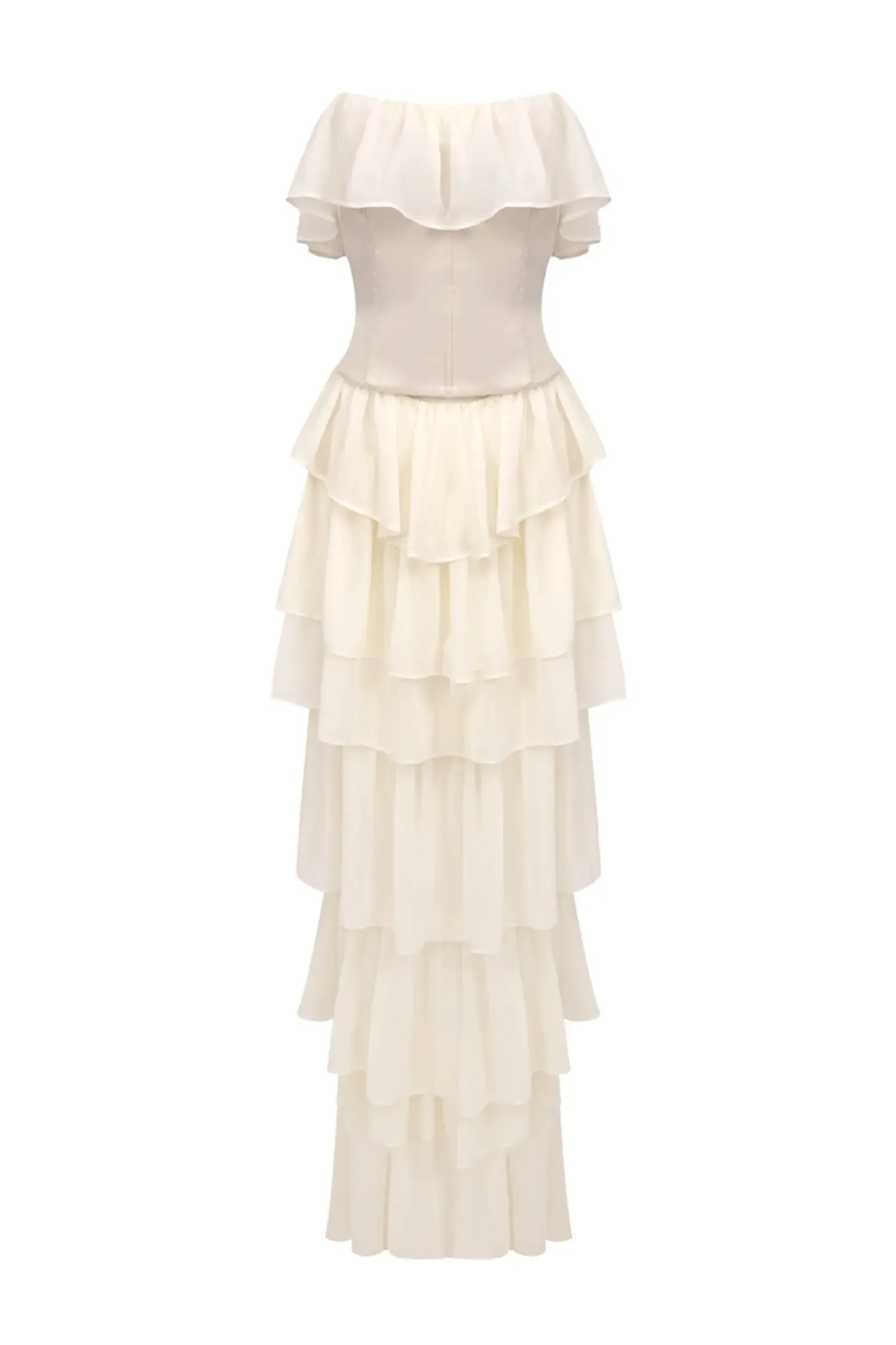 Thorndike Apricot Off Shoulder Dress