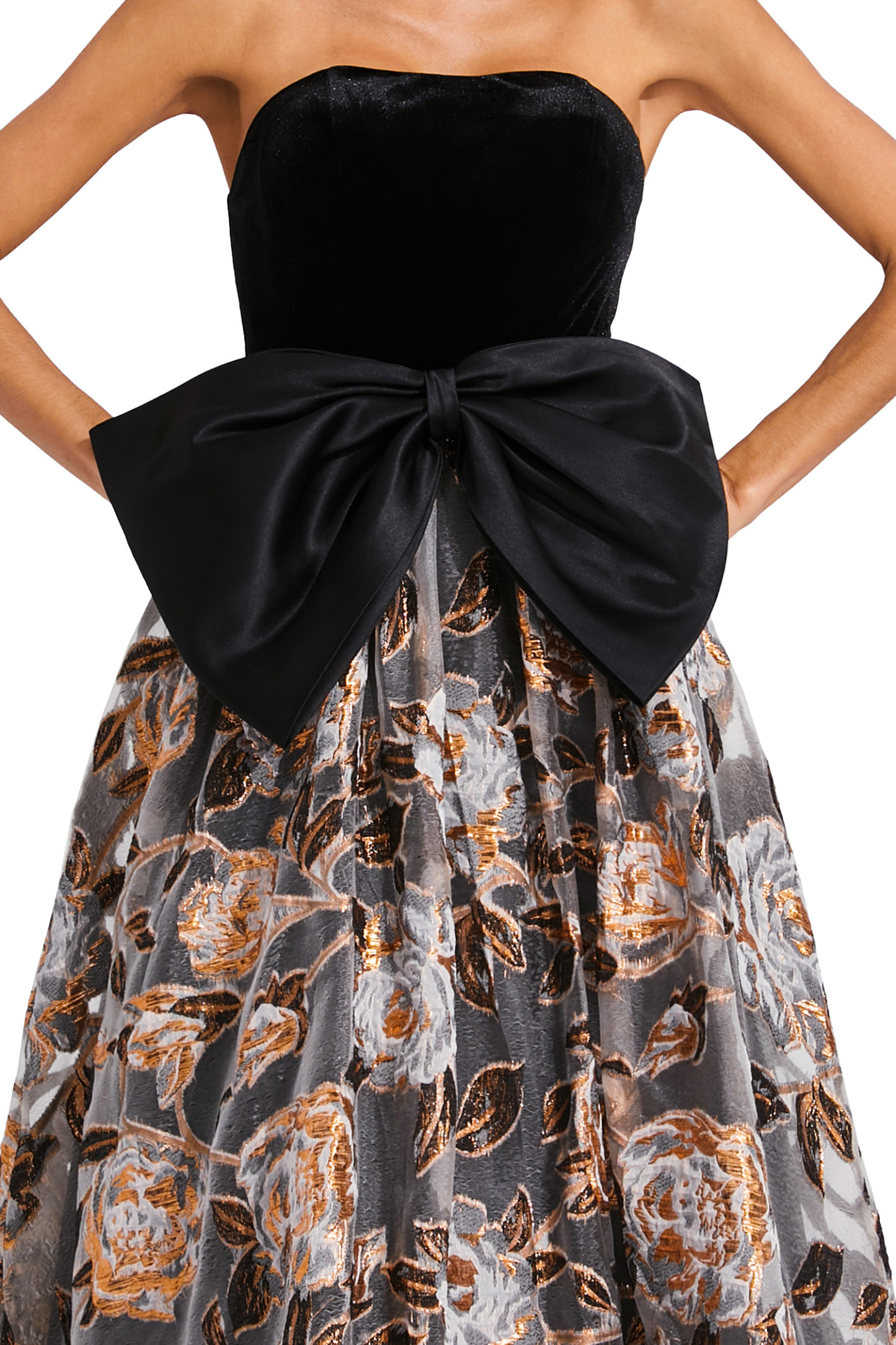 Kennan Black Bow Off Shoulder Dress