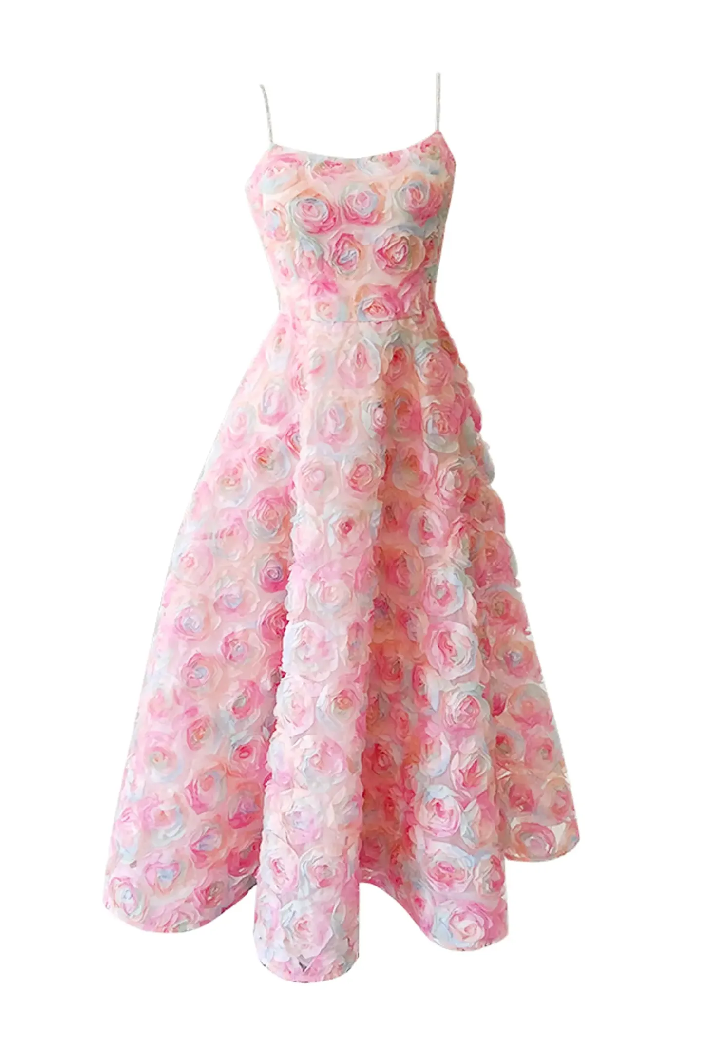 Senior Pink Flower Slip Dress