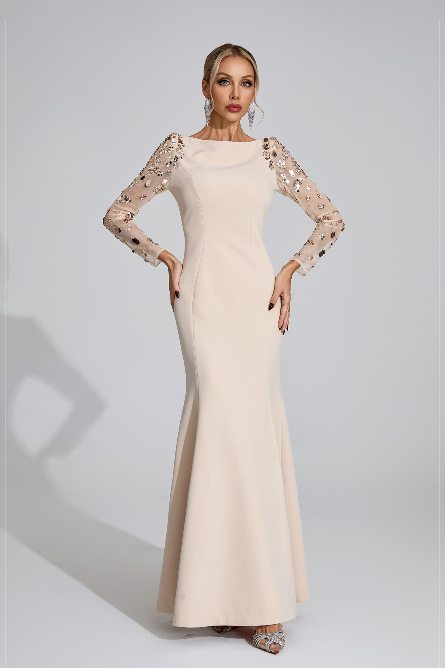 Innis Apricot Diamond Maxi Dress