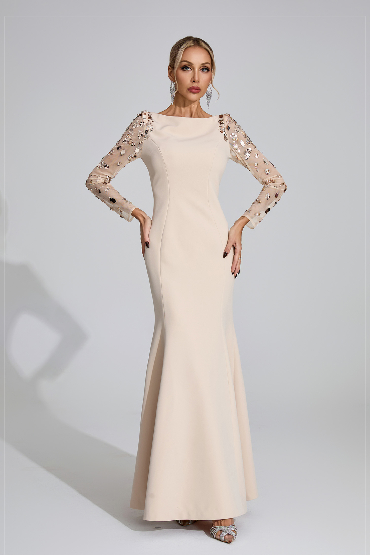 Innis Apricot Diamond Maxi Dress