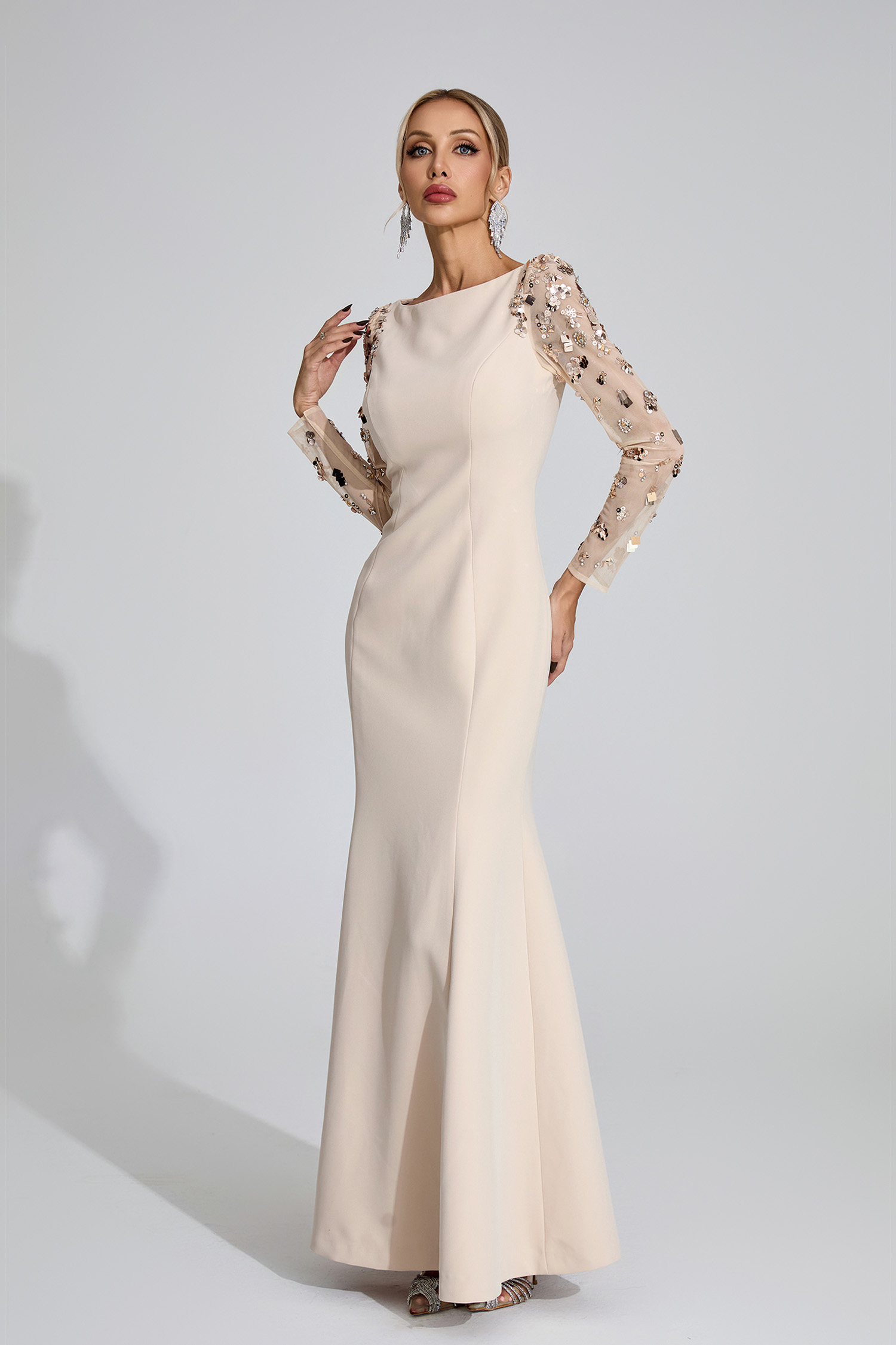 Innis Apricot Diamond Maxi Dress