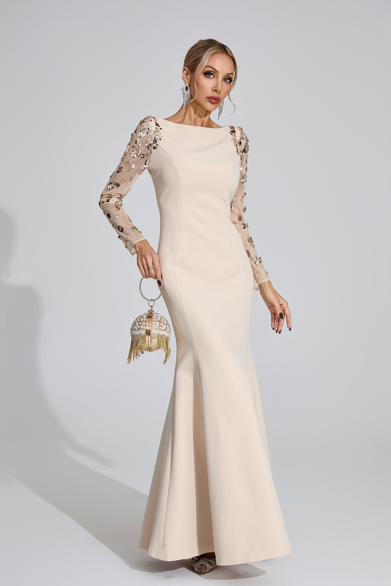 Innis Apricot Diamond Maxi Dress
