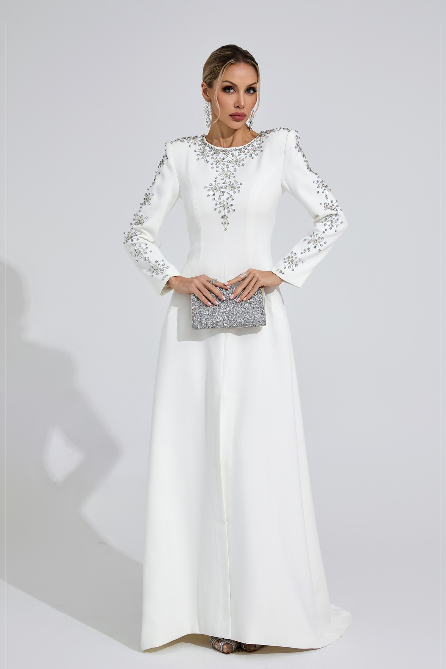 Bramble White Diamond Maxi Dress