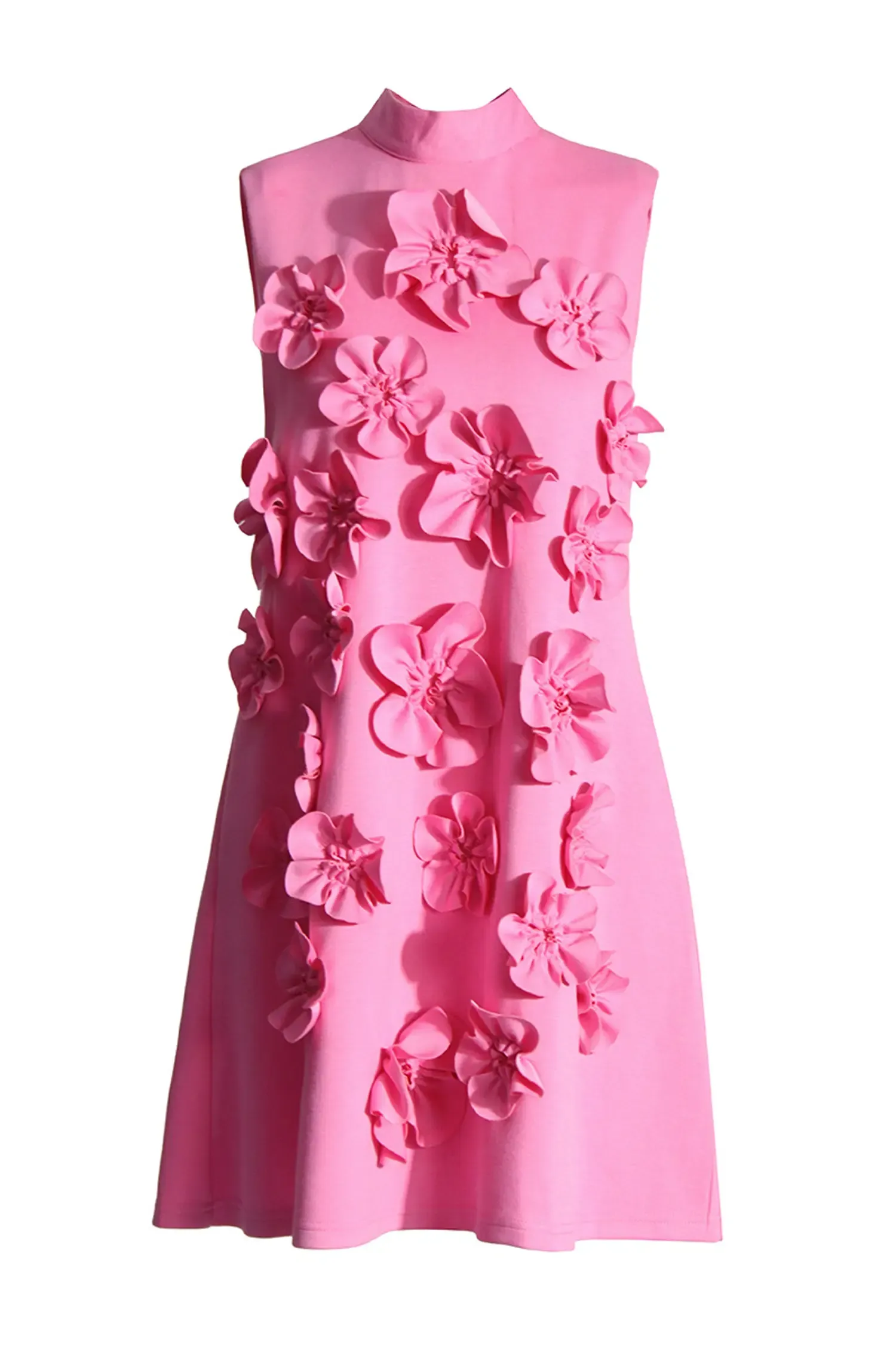 Whit Rose Red Rose Flower Mini Dress