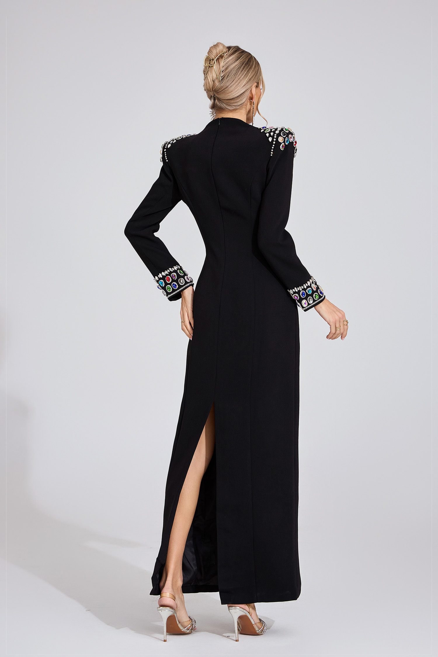 Crest Black Diamond Maxi Dress
