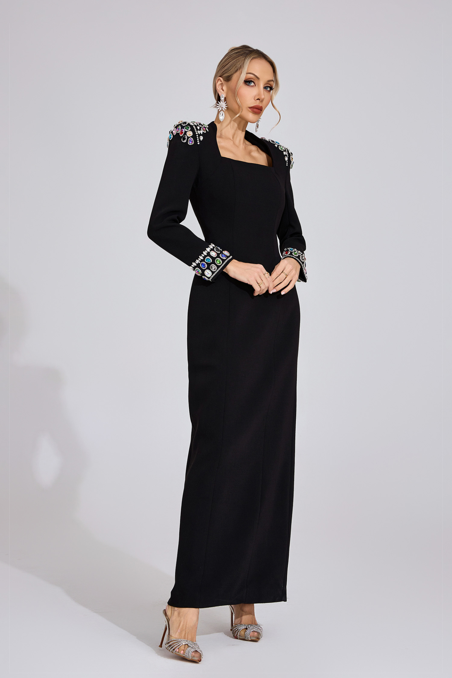 Crest Black Diamond Maxi Dress