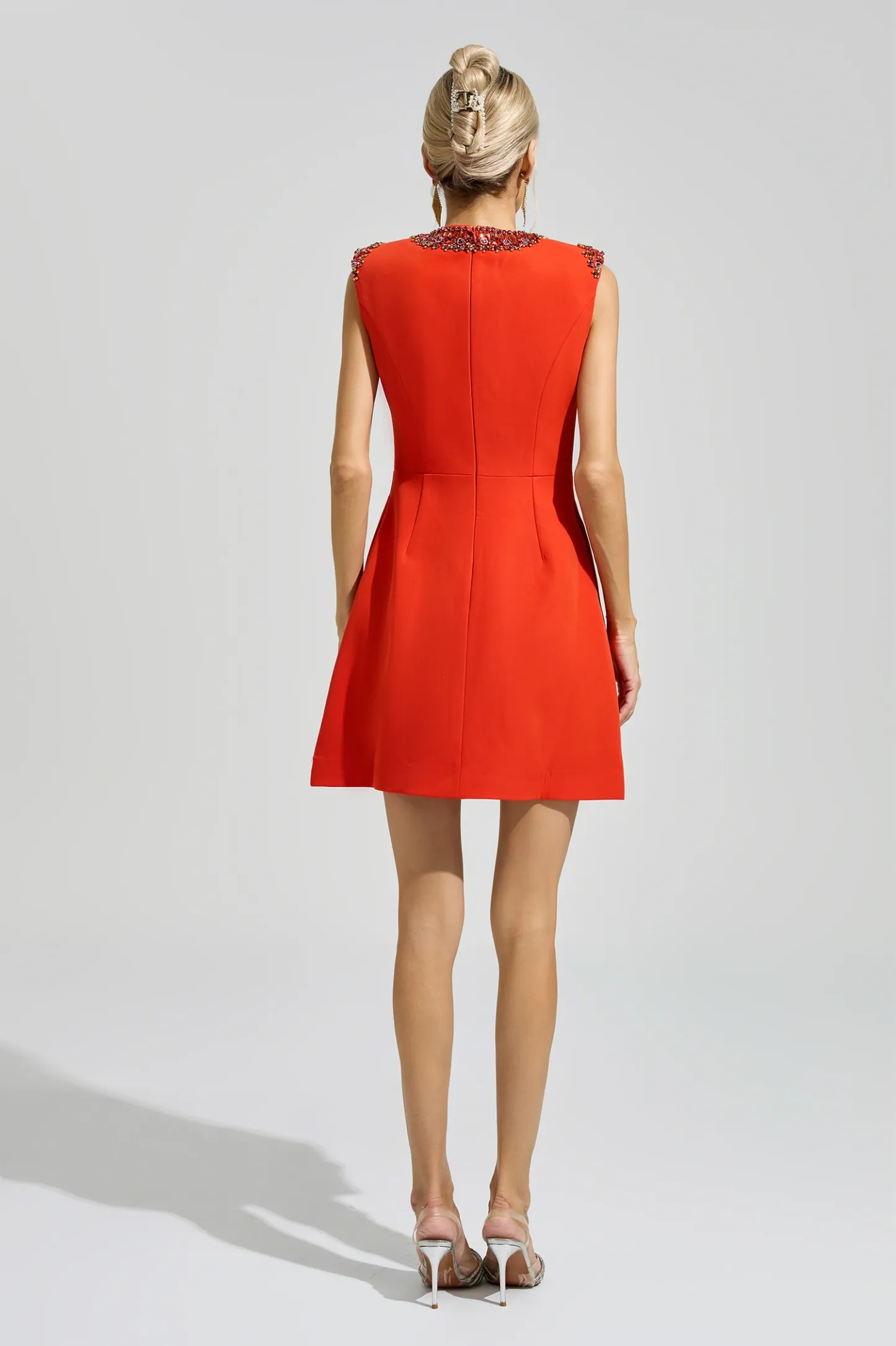 Austin Red Sleeveless Cocktail Dress