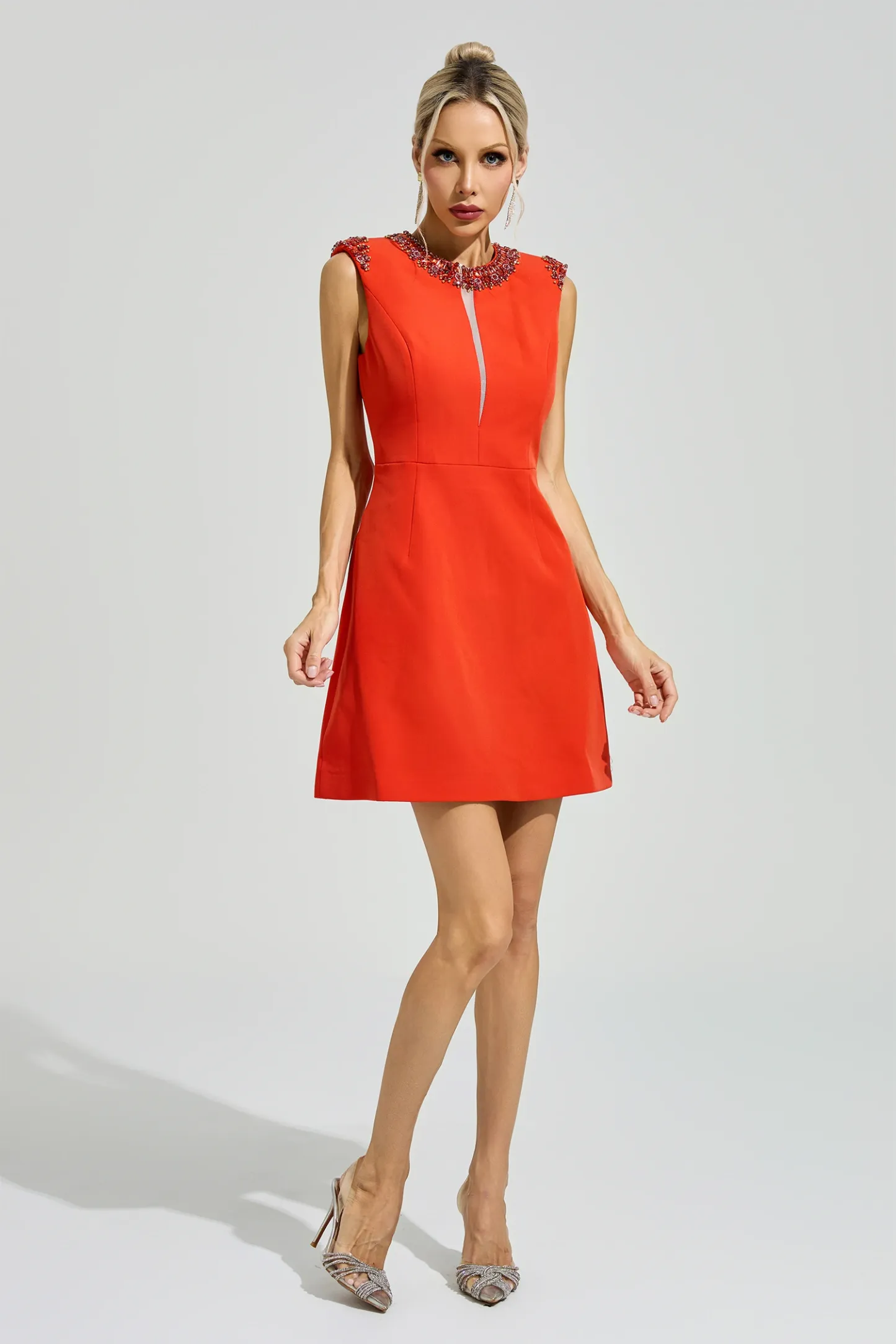Austin Red Sleeveless Cocktail Dress