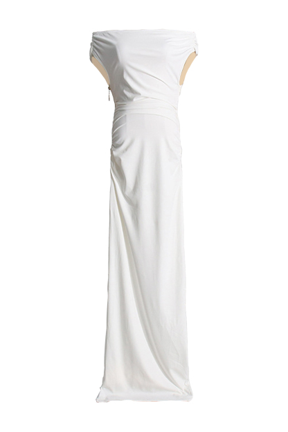 Mirabelle White Off Shoulder Dress