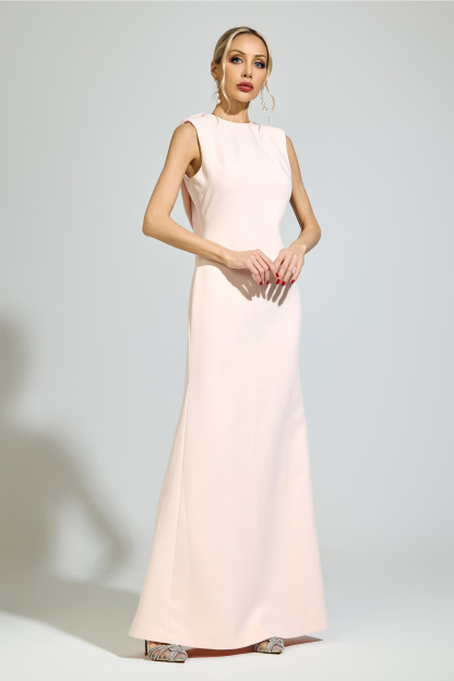 Marx Pink Backless Formal Dress
