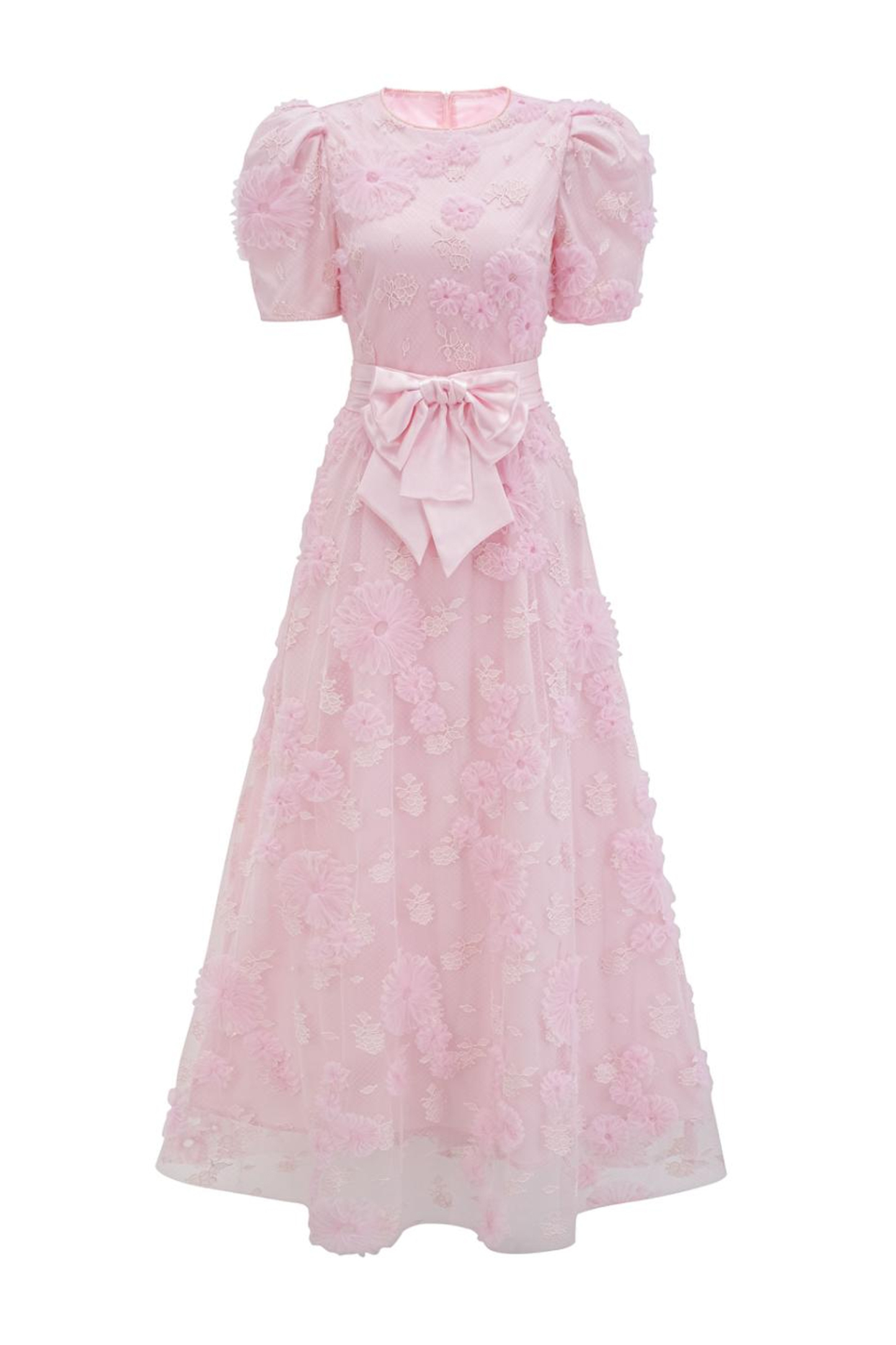 Billy Pink Bow Maxi Dress