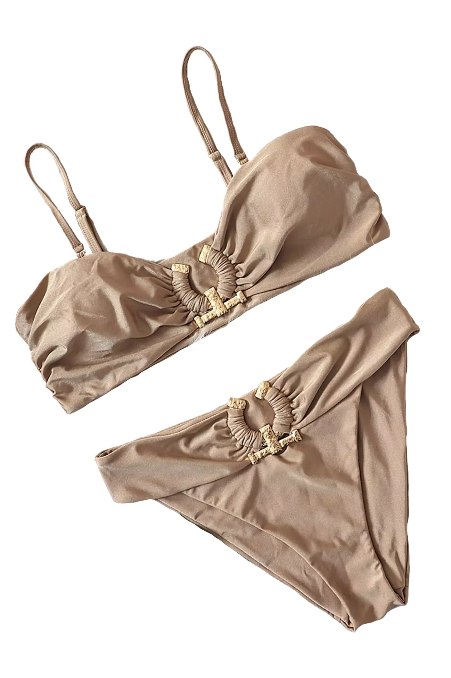 Babbitt Brown Metal Bikini