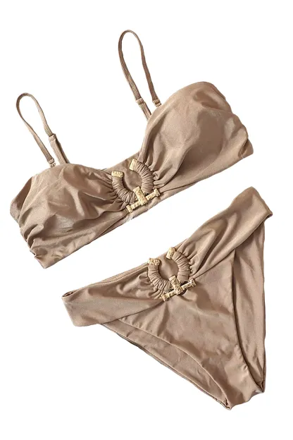 Babbitt Brown Metal Bikini